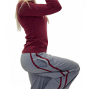 pantalone ampio con elastico in vita school